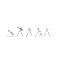 Scaun înalt evolutiv CYBEX Gold Click & Fold 4-în-1 - All White - Scaun de masă pliabil de la bebeluș până la copil mic 6