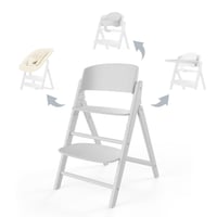 Scaun înalt evolutiv CYBEX Gold Click & Fold 4-în-1 - All White - Scaun de masă pliabil de la bebeluș până la copil mic 1
