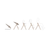 Cybex Gold Click & Fold 4-v-1 rastúca stolička na kŕmenie, set – od novorodenca do 99 rokov, Light Natural, buk/bavlna 6