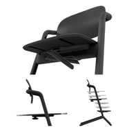 Jedálenská stolička Cybex Gold LEMO 4in1, 0-99 rokov, lehátko, detská súprava, podnos na jedlo, novorodenecká vložka a adaptér, buk/hliník/plast, Stunning 5