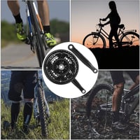 Angrenaj pedalier cyclingcolors cu trei foi 24-34-42 dinți, brațe 170 mm, pentru bicicletă MTB, negru, universal 3