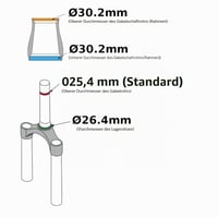 cyclingcolors Hlavové zloženie na bicykel 1 palec so závitom oceľové chrómové strieborné s klietkovými ložiskami 26,4 mm 3