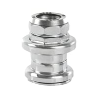 cyclingcolors Hlavové zloženie na bicykel 1 palec so závitom oceľové chrómové strieborné s klietkovými ložiskami 26,4 mm 1