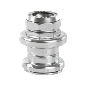 cyclingcolors Ležaj upravljača bicikla 1 inč s navojem čelični kromirani srebrni s kugličnim ležajevima 26,4 mm