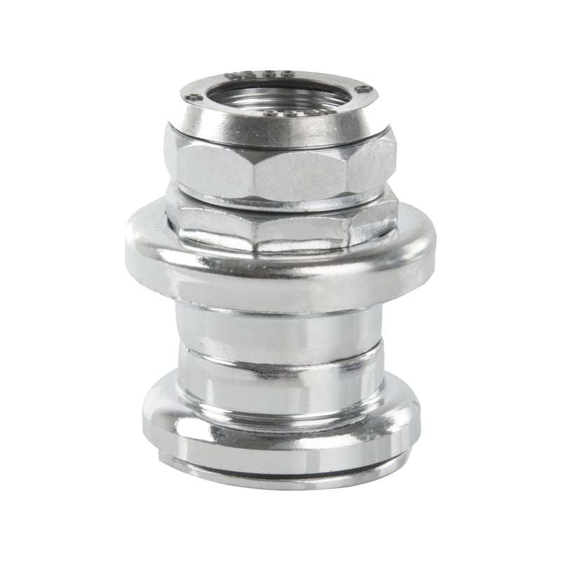 cyclingcolors Hlavové zloženie na bicykel 1 palec so závitom oceľové chrómové strieborné s klietkovými ložiskami 26,4 mm
