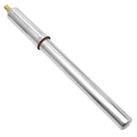 Pompă de mână pentru bicicletă cyclingcolors din oțel cromat, 300 mm, pentru valve Presta și Schrader, cu furtun și cleme de fixare, pentru biciclete urbane și vintage 1