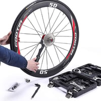 cyclists Kerékpár Szerszámkészlet 27 Részes - Hordozható Bicikli Javító Szett Gumiabroncs és Lánc Szereléshez Fém Táskában 3