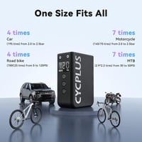 CYCPLUS AS2 Pro Max vezeték nélküli kerékpár pumpa 120 PSI, automata leállítás, Presta és Schrader szelep 5