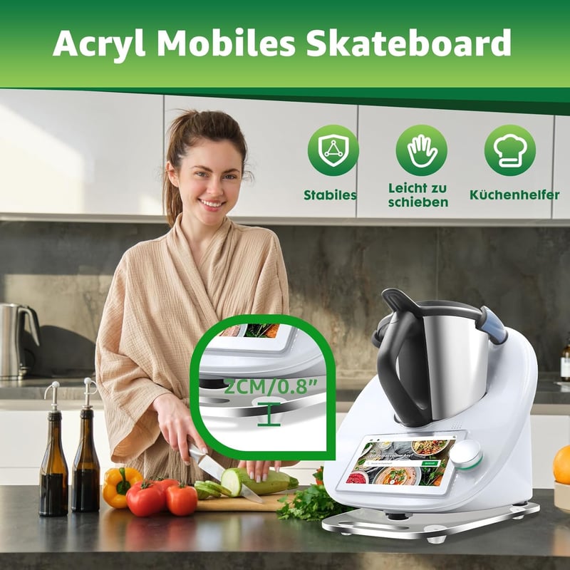 Cyeehxin TM6 csúszótábla Vorwerk TM5 TM6 processzorhoz átlátszó