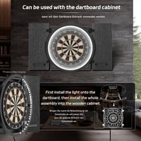 CyeeLife 360° LED dartlámpa acél dartboardhoz, fekete 2