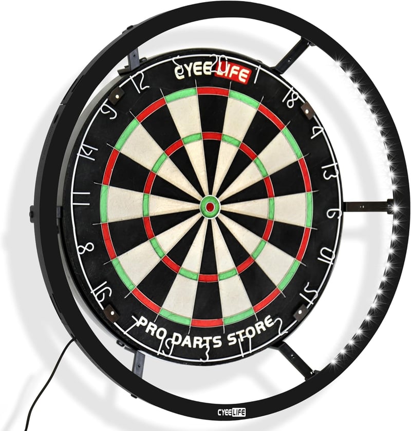 CyeeLife 360° LED dartlámpa acél dartboardhoz, fekete