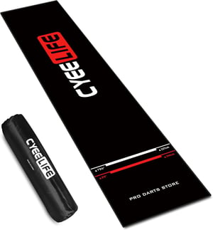CyeeLife Dartszőnyeg Hordtáskával 65x295cm Acél és Puha Dartnyílakhoz - ZD05K