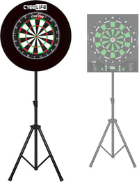 CyeeLife Profi Dartboard Állvány, Mobil Darts Tartó Klasszikus és Elektronikus Táblákhoz - Black, Width: 101 cm, Height: 49.7 cm 1