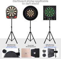 CyeeLife Profi Dartboard Állvány, Mobil Darts Tartó Klasszikus és Elektronikus Táblákhoz - Black, Width: 101 cm, Height: 49.7 cm 5