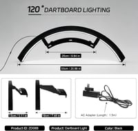 CyeeLife ZD08B dartboard LED világítórendszer - fekete 3