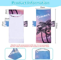 Cyiecw Terry Cloth Napozóágy Védőhuzat 75x210cm Zsebekkel Mikroszálas Strandtörölköző 6