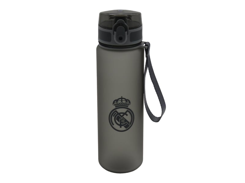 Oficiálna čierna športová fľaša na vodu CYPBRANDS Real Madrid, 650 ml