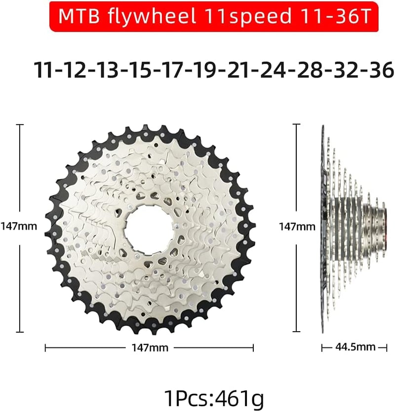 CYSKY 11-sebességes kazetta 11-25T-től 11-52T-ig, Shimano SRAM kompatibilis kerékpárhoz
