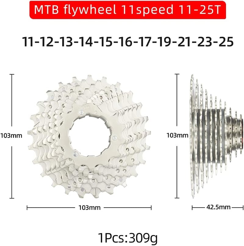 CYSKY 11-sebességes kazetta 11-50T Shimano SRAM kompatibilis kerékpárhoz