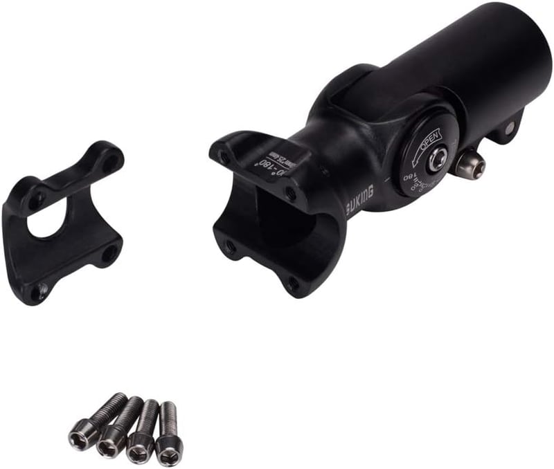 CYSKY Állítható Kerékpár Váll 31.8 60mm Fekete MTB Stem 0-90°