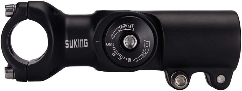CYSKY Állítható Kerékpár Váll 31.8 60mm Fekete MTB Stem 0-90°
