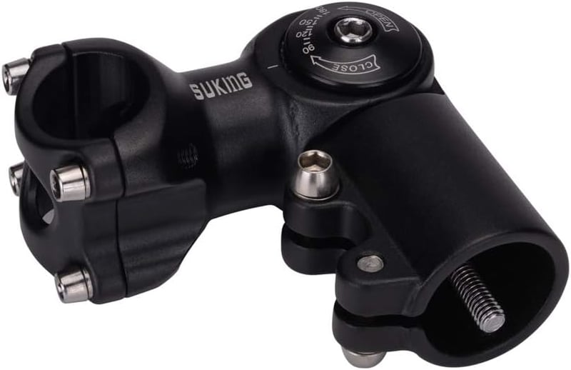CYSKY Állítható Kerékpár Váll 31.8 60mm Fekete MTB Stem 0-90°