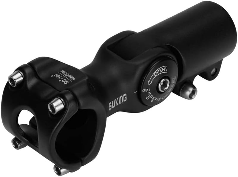 CYSKY Állítható Kerékpár Váll 31.8 60mm Fekete MTB Stem 0-90°