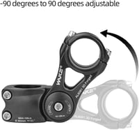 CYSKY Kerékpár Váll 31.8/25.4mm Állítható ±90° MTB Stem Riser 3