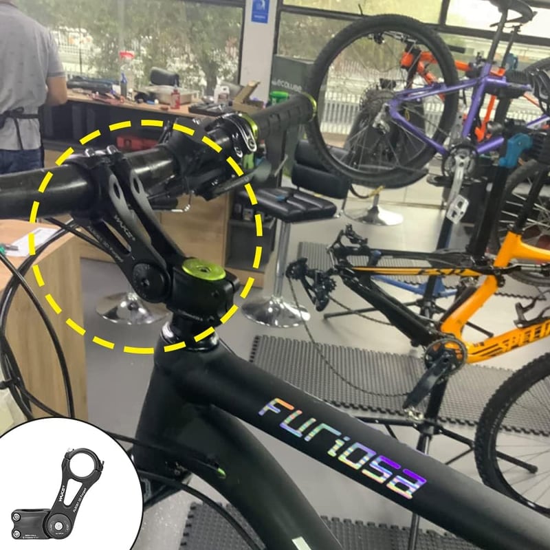 CYSKY Kerékpár Váll 31.8/25.4mm Állítható ±90° MTB Stem Riser