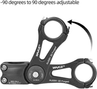 CYSKY univerzális kerékpár kormányszár, állítható ±90°, 31,8/25,4 mm - 110 mm 3