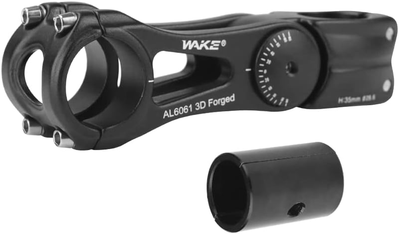 CYSKY Kerékpár Váll 31.8/25.4mm Állítható ±90° MTB Stem Riser