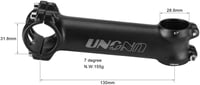 CYSKY MTB Kormányszár 31.8mm 60-130mm 7° Emelkedés Kerékpárhoz 2