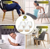 CZ Store® Filc Székláb Védő 40db - 12-16mm Szilikon Bútorvédő Párna Karcolásálló Széktalp Parkettához és Kényes Padlóhoz - Tartós Bútorláb V 3