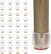 CZ Store® Filc Székláb Védő 40db - 12-16mm Szilikon Bútorvédő Párna Karcolásálló Széktalp Parkettához és Kényes Padlóhoz - Tartós Bútorláb V 1