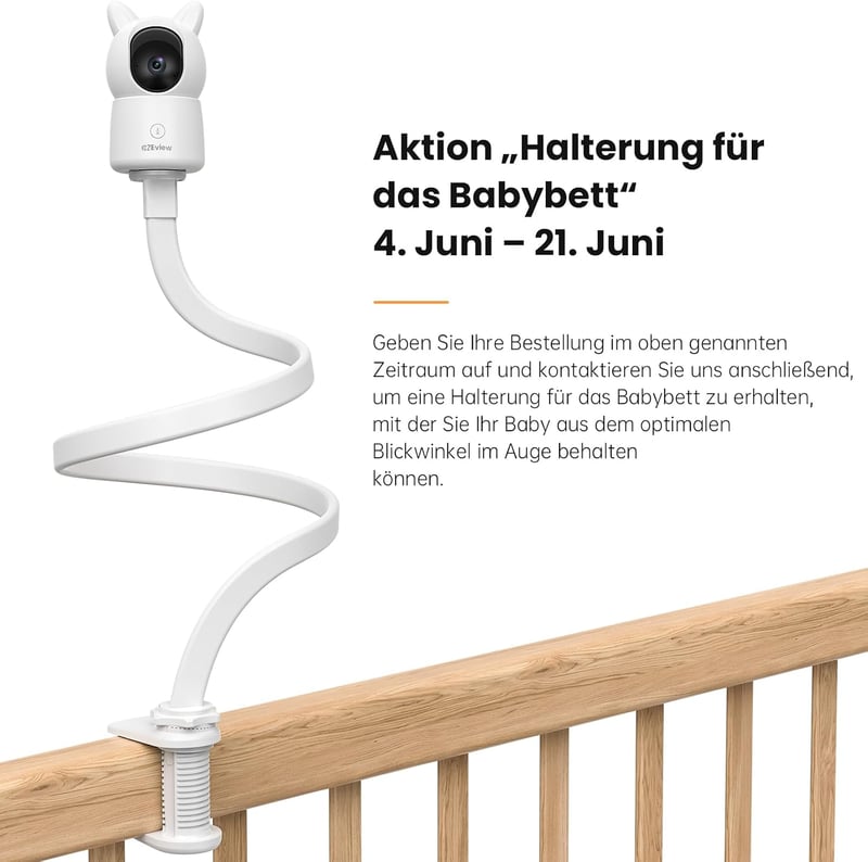 CZEview 2.5K Baby Monitor 5.5" HD Kijelzővel, Éjjellátóval és WiFi App