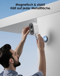 CZEview 2K Vezeték Nélküli Megfigyelő Kamera Akkumulátoros 300° Forgatható Éjszakai Látás 2