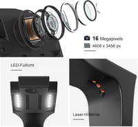 CZUR ET16 Plus A3 dokumentumszkenner 16MP kamerával, OCR 180+ nyelvhez 2
