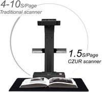CZUR ET18 Pro Professzionális Könyvszkenner OCR 18MP Dokumentumkamera A3 Lézerlapítással 4