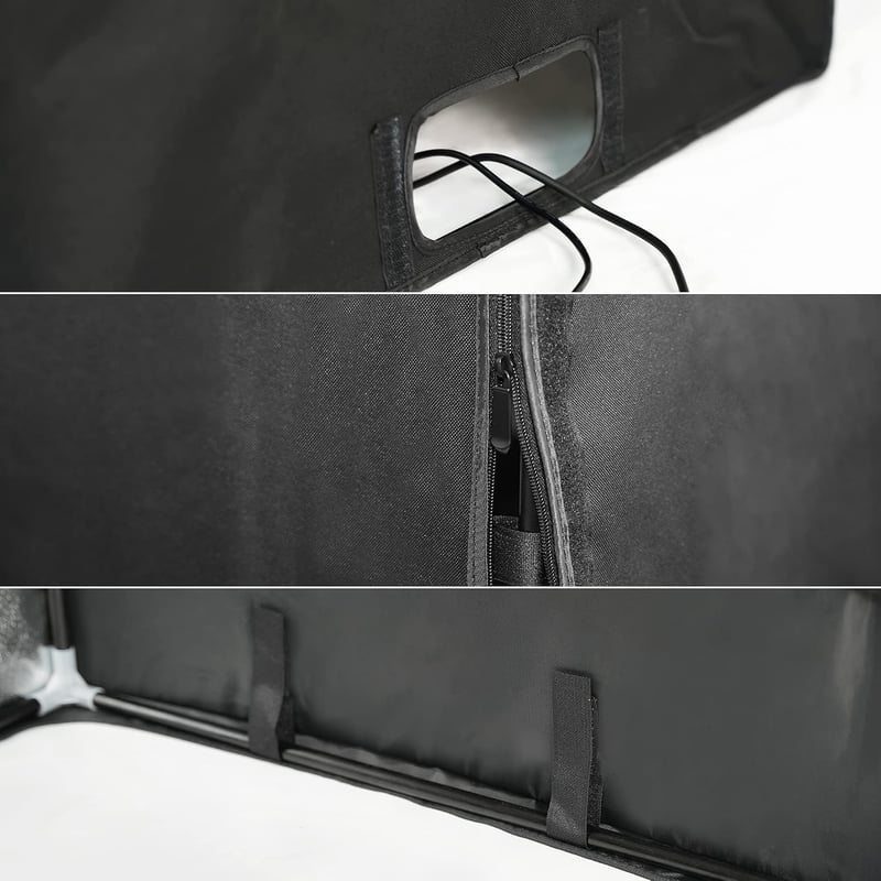 CZUR fekete fotóstúdió fotóbox kézitáskával 60 x 60 x 60 cm összehajtható hordozható CZUR könyv és irat szkennerhez