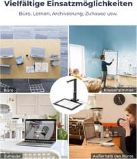 CZUR Lens800 8MP USB dokumentumkamera A4 szkenner tanításhoz 8