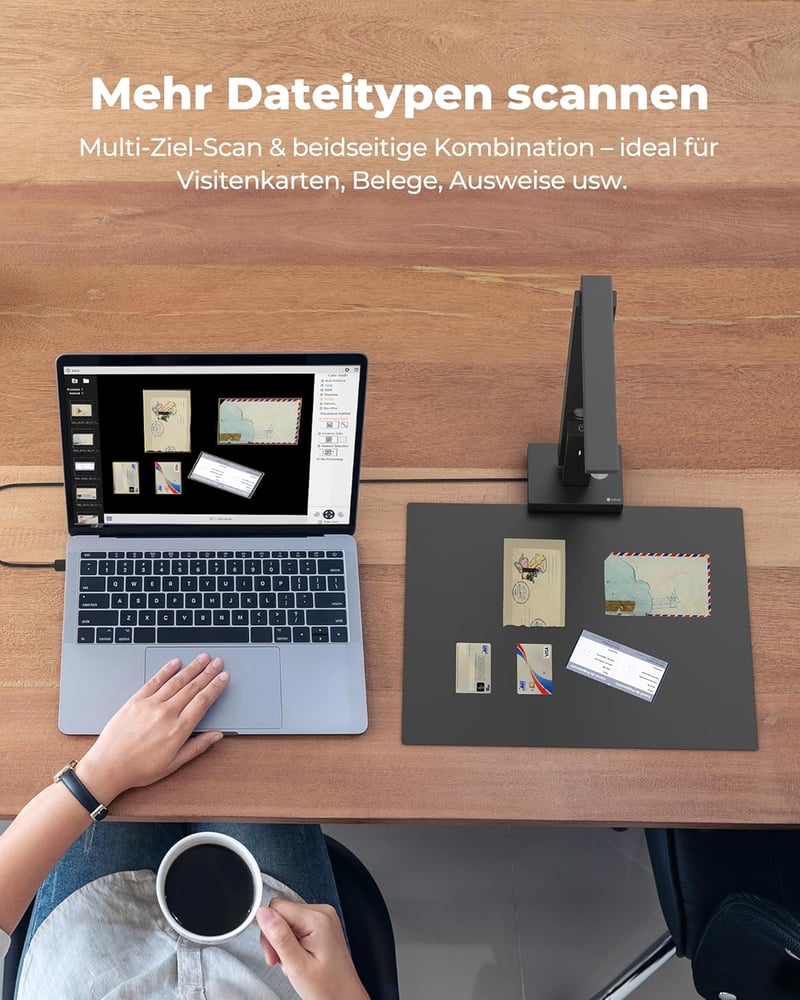 CZUR Lens800 8MP USB dokumentumkamera A4 szkenner tanításhoz