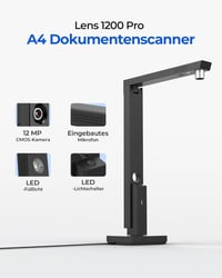 CZUR Lens Pro 12MP dokumentumszkenner OCR funkcióval, A4 szkenner Mac Windows 2