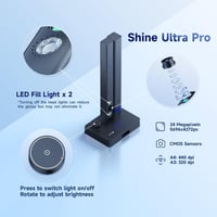 CZUR Shine Ultra Pro 24MP hordozható dokumentumkamera A3 könyvszkenner OCR funkcióval 2