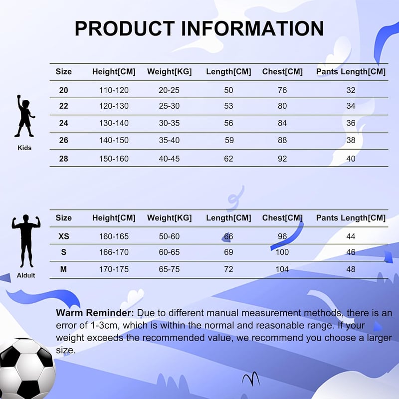 Czzovos Gyerek Focimez Szett 7-es Számmal - Teljes Futballfelszerelés Gyerekeknek Mezzel, Nadrággal, Zoknikkal és Térdvédővel