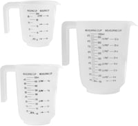 D.A.Y. Republic 3 részes mérőpohár szett, könnyű, BPA mentes, ml/pint/uncia skálával 1