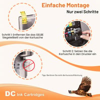 6 ks kompatibilných atramentových kaziet D&C pre Brother LC-980/1100 MFC-6890CDW MFC-790CW MFC-795CW MFC-990CW MFC-J615W DCP-185C DCP-383C DCP-385C DCP-387C DCP-395CN DCP-585CW 4