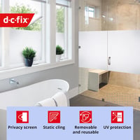 d-c-fix Ablakfólia Frost Privát 90x150cm Statikus Mattkivitelű Öntapadós Dekoratív - 90 cm x 1,5 m, Frost 3