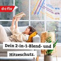 d-c-fix Tónovacia okenná fólia 90x200 cm, staticky priľnavá, 99 % UV ochrana, teploodrazivá zatemňovacia fólia na okná a sklenené dvere 2