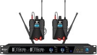 D Debra Audio PRO ER-202 UHF Dupla Csatornás Vezeték Nélküli Fülmonitor Rendszer Adóval és Vevővel Színpadra, Stúdióba, Zenészeknek 1