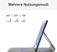 D DINGRICH Bluetooth Billentyűzet Tok iPad 6 5 Pro 9.7 Air 2 1 QWERTZ Német Tolltartó 4